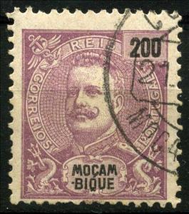 Stamp, King Carlos I., Mozambique,  