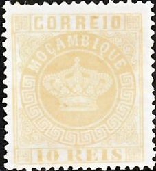 Stamp, Crown, Mozambique,  