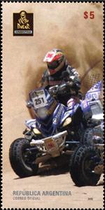 Stamp, 4-Wheels Motorcycle, Argentina,  , Motor Racing, Motor Scooters