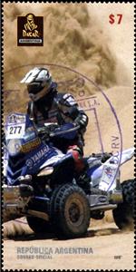 Stamp, 4-Wheels Motorcycle, Argentina,  , Motor Racing, Motor Scooters