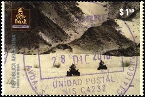 Stamp, Catamarca Stage, Argentina,  , Motor Racing, Motor Scooters