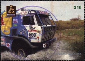 Stamp, Córdoba Stage, Argentina,  , Trucks, Motor Racing