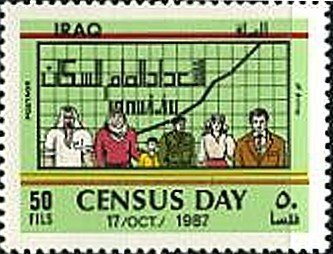 Stamp, Graphics, people, Iraq,  