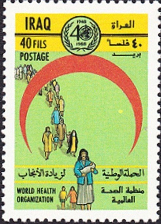 Red crescent, people