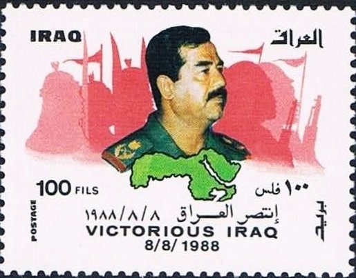 Soldiers, president Hussein