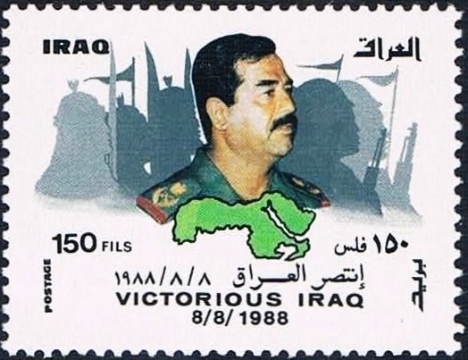 Soldiers, president Hussein