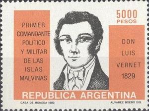 Stamp, Don Luis Vernet, Argentina,  