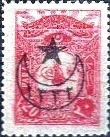 overprint on Internal post stamps 1905