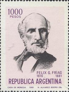 Stamp, Félix G. Frías, Argentina,  