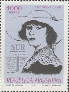 Stamp, Victoria Ocampo, Argentina,  