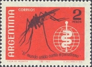 Anopheles Mosquito (Anopheles sp.), WHO Emblem