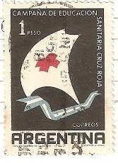 Stamp, Red Cross Week, Argentina,  , Red Cross and Red Crescent