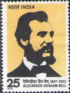 Stamp, Alexander Graham Bell, India,  