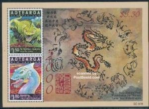 Souvenir Sheet, Chinese New Year, New Zealand,  , Chinese New Year