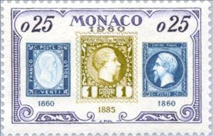 Stamp, Stamps from Sardinia, Monaco and France, Monaco,  , Heads of State, Stamps, Princes, Anniversaries and Jubilees