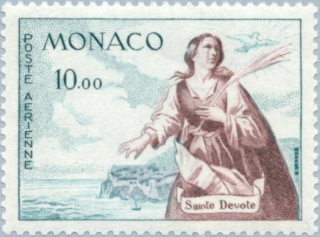Holy Dévote in front of Monaco