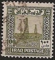 Stamp, Derricks, Iraq,  