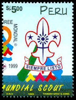Stamp, 19th World Scout Jamboree, Chile, Peru,  , Scouting