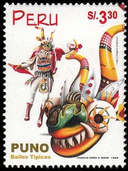 Stamp, Regional Dance "Diablada", Peru,  , Dance