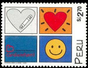 Stamp, Peruvian Foundation for Children's Heart Disease, Peru,  