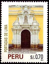 Entries, Lima Cathedrals - St. Louis side entry to St. Franc