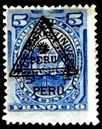 Definitives with triangle and horseshoe overprint