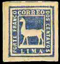 Llama on blue