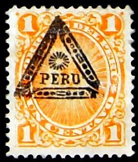 Definitives with triangle overprint