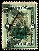 Definitives with triangle overprint