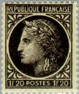 Stamp, Ceres Mazelin, France,  , Gods and goddesses