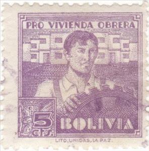 Stamp, Worker, Bolivia,  