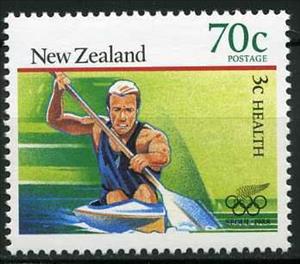 Stamp, Canoeing, New Zealand,  , Olympic Games