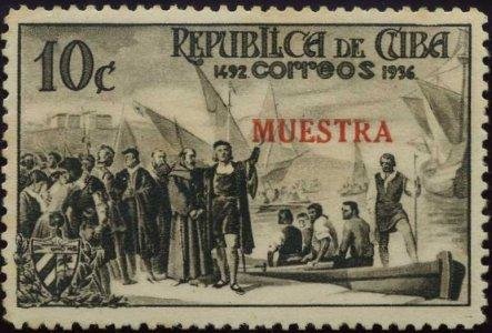 Stamp, "Muestra" or Sample, Cuba,  