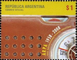 Stamp, 50 Years ARPA, Argentina,  