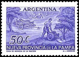 Stamp, La Pampa, Argentina,  