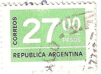 Stamp, Numeral, Argentina,  , Numbers