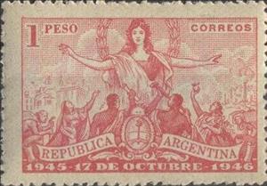 Stamp, Popularity of Political Change, Argentina,  