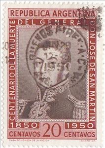 Stamp, José Francisco de San Martín (1778-1850), Argentina,  , Famous People