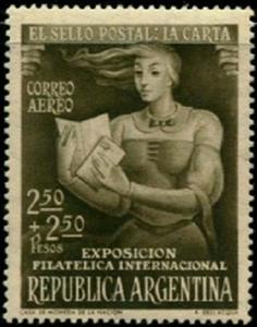 Stamp, Letter, Argentina,  