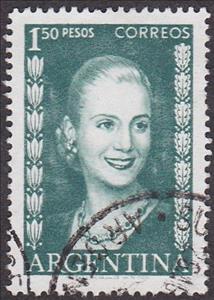 Stamp, Eva Perón, Argentina,  , Heads of State, Famous People, Politicians, Women
