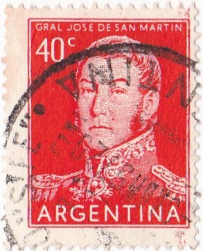 Stamp, José Francisco de San Martín (1778-1850), Argentina,  , Famous People, Generals