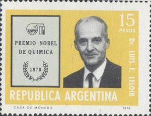 Stamp, Dr. Luis Federico Leloir, Argentina,  