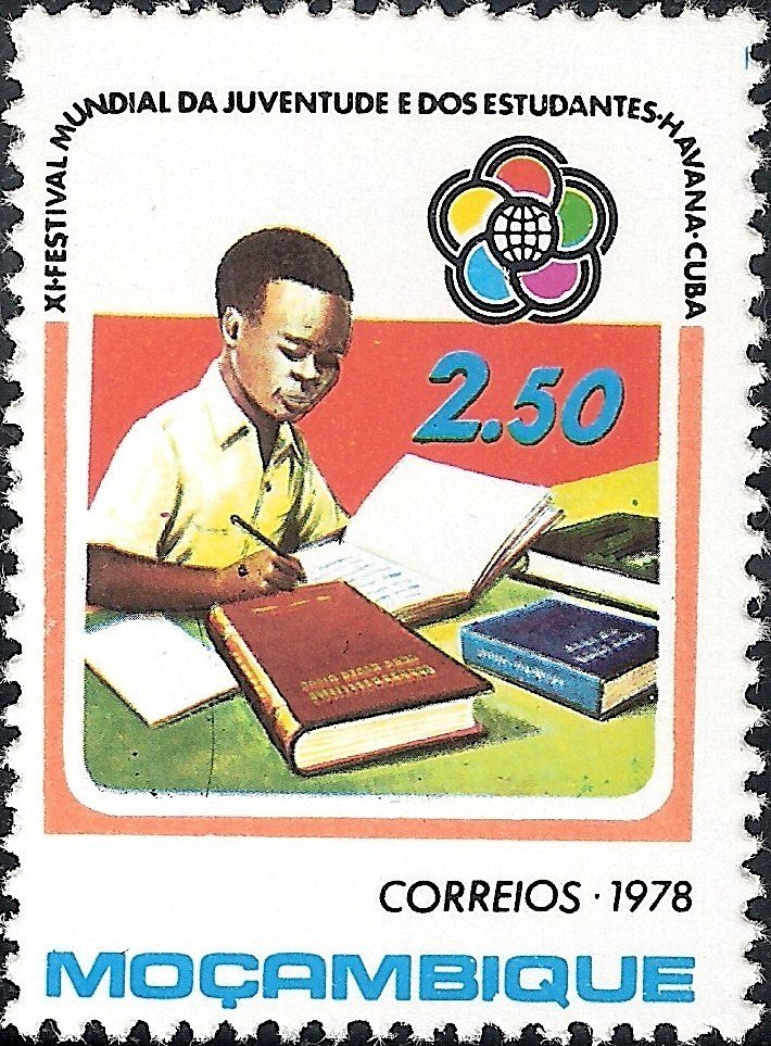 Student studying