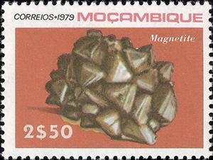 Stamp, Magnetite, Mozambique,  , Minerals