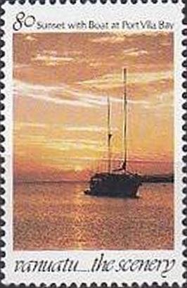 Boat in the Bay of Port Vila