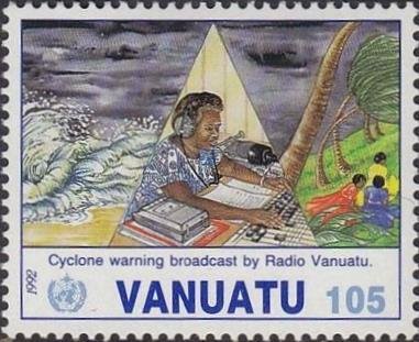 Storm warning by Radio Vanuatu