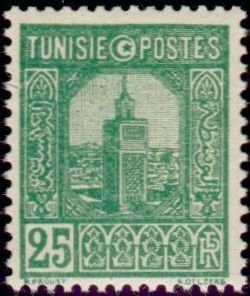 Stamp, Great Mosque of Tunis, Tunisia,  , Mosque