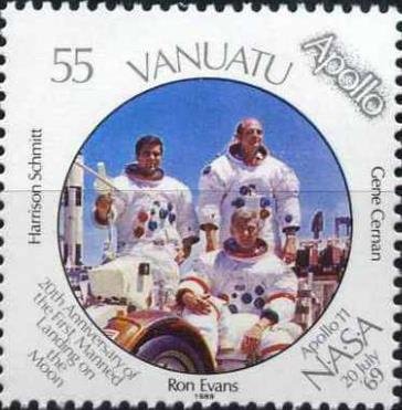 Harrison Schmitt, Ron Evans, Gene Cerman