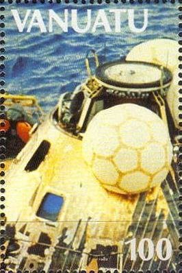 Apollo 17 Space Capsule in the Ocean