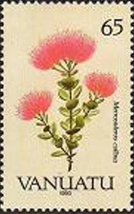 Stamp, Metrosideros collina, Vanuatu,  , Plants (Flora)